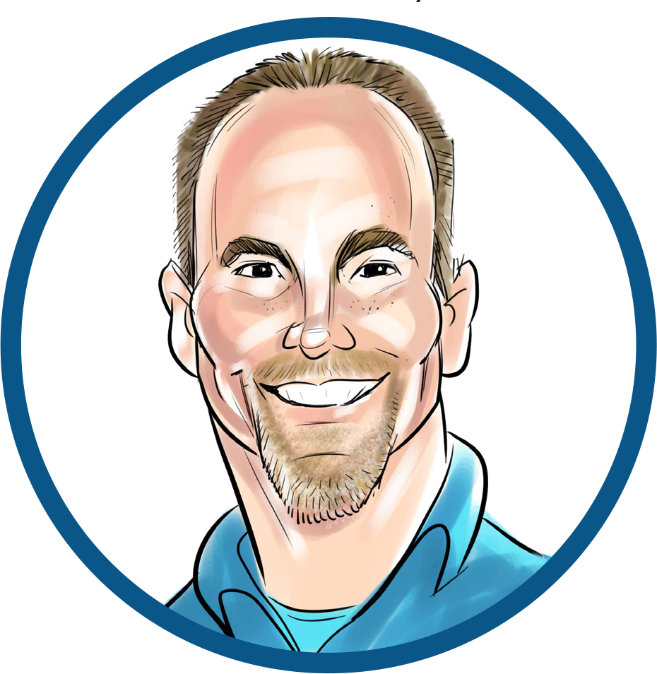Jason Wood caricature headshot