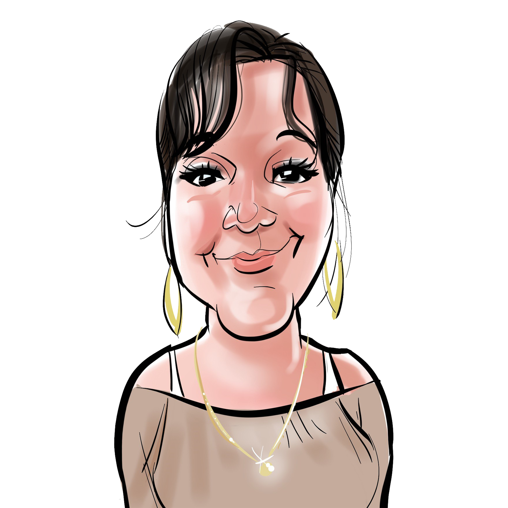 Lori Allen caricature headshot